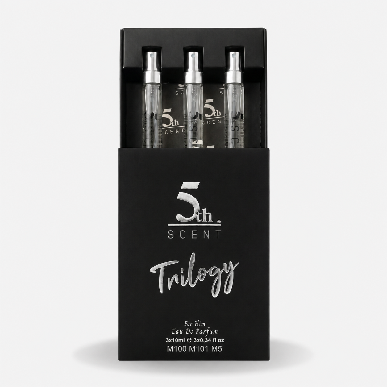 T05 Travel Trilogy – open box with three travel sprays
